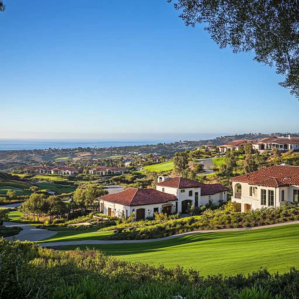 Gated homes with ocean views in The Reserve, San Clemente