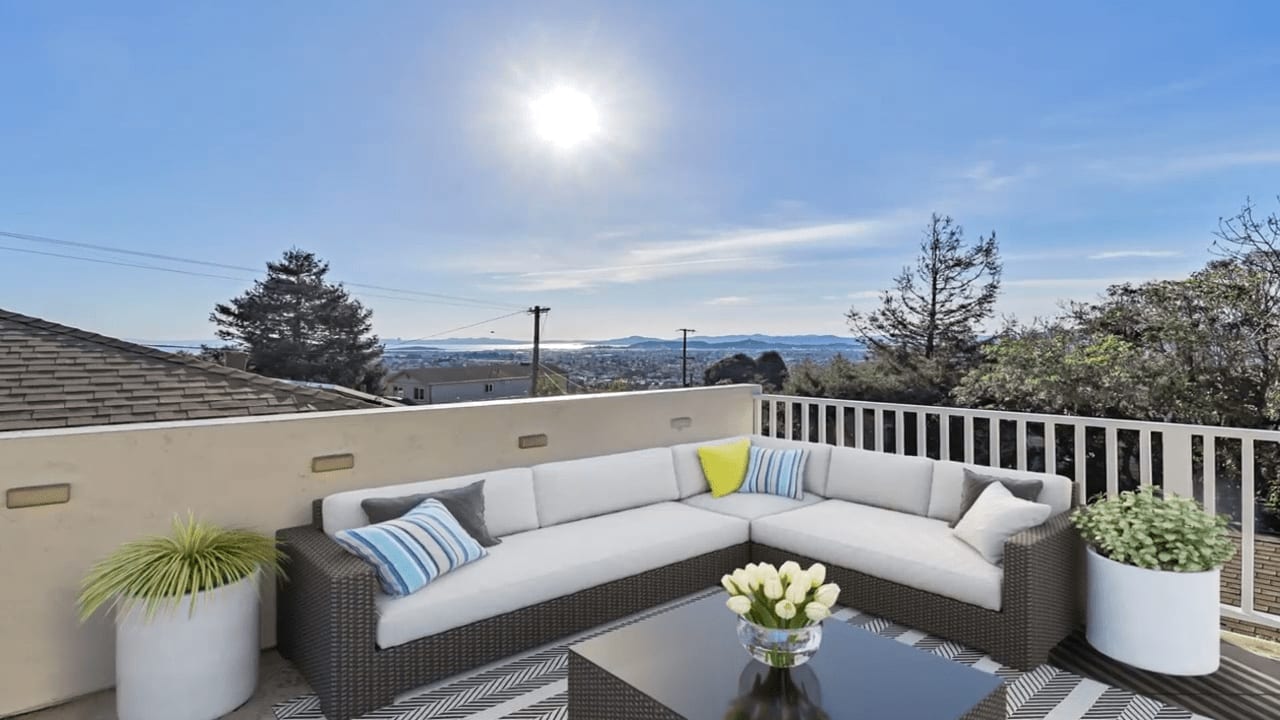 Lovely San Francisco Bay view home with 4 Bedrooms. Amazing Price!