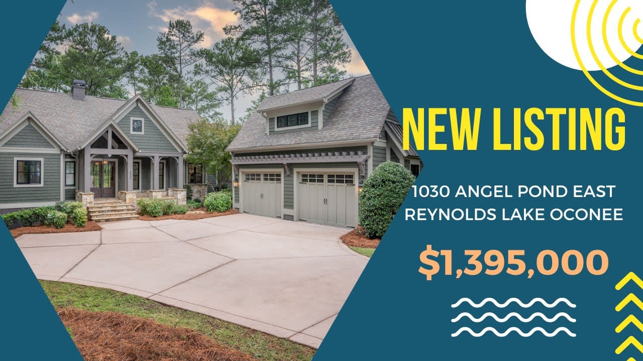 NEW LISTING: 1030 Angel Pond East, Reynolds Lake Oconee, Greensboro, Georgia