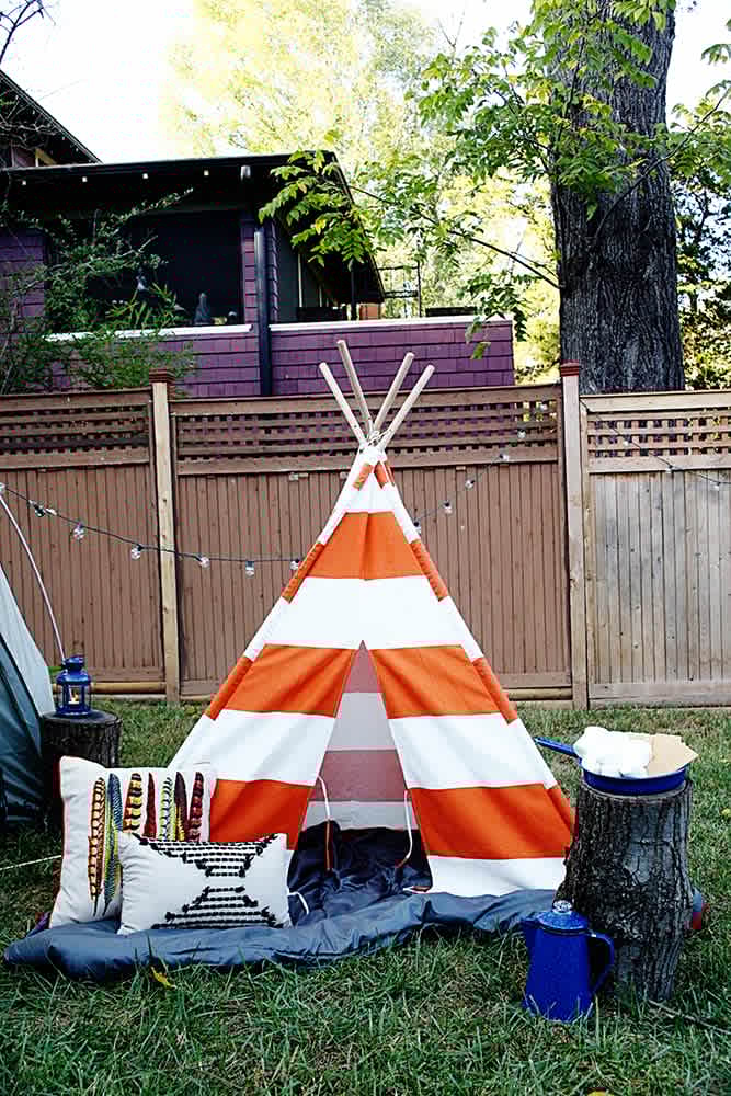 backyard campout