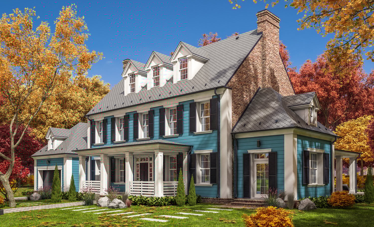 Colonial Home - Nest Realty Architectural Styles