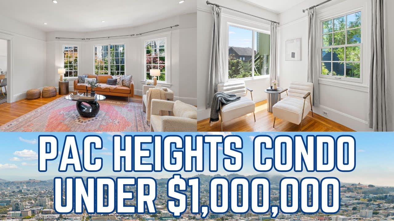 Just Listed -- Pac Heights Condo for Sale -- $920,000