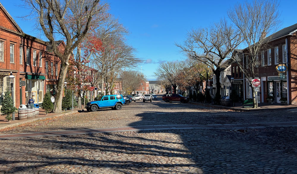 Cobblestones on Main Street, Nantucket