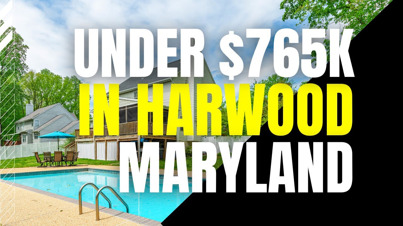 Under $765K in Harwood, Maryland!