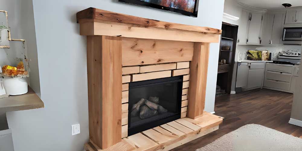 Oak Fireplace Mantel