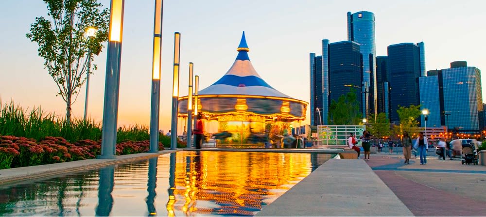Detroit Riverfront and RiverWalk