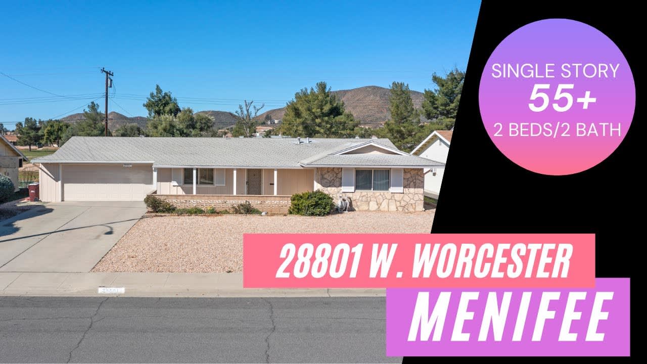 55+ Turnkey Home For Sale | 28801 W Worcester Rd. Menifee