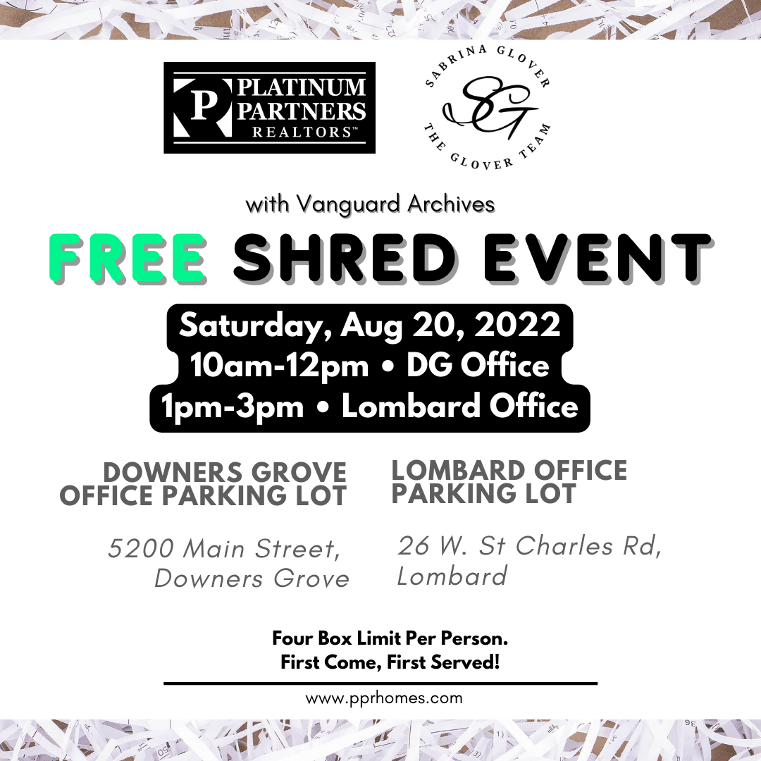 Shred Event Downers Grove The Glover Team