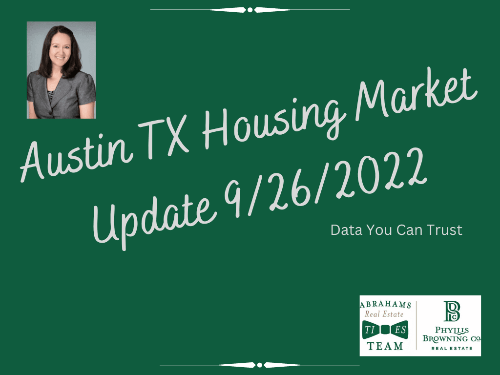 Austin Housing Market Update - September 26