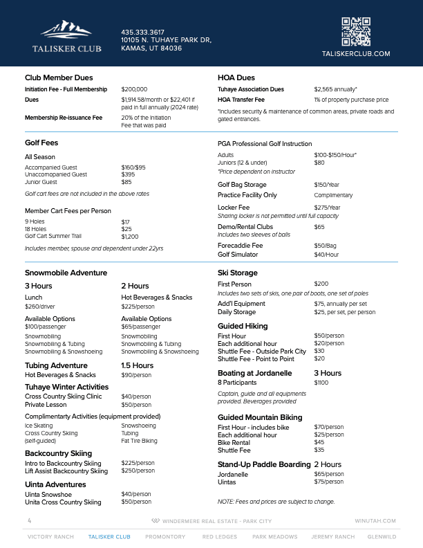 Talisker Club Membership Price 