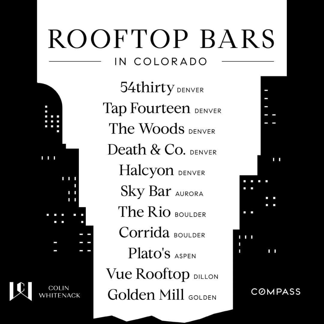 Rooftops Bars Blog Colin Whitenack Denver Real Estate Agent