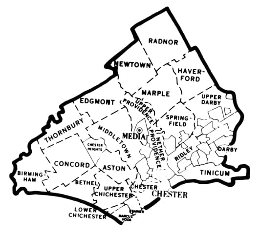 Delaware Neighborhoods MAP Black and White