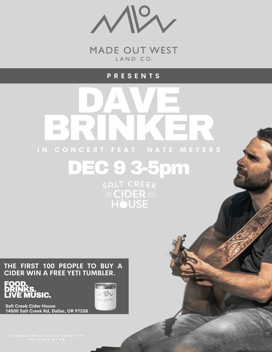 MOW Land Co. Presents - DAVE BRINKER (Feat. Nathan Meyers) Live Acoustic Show 