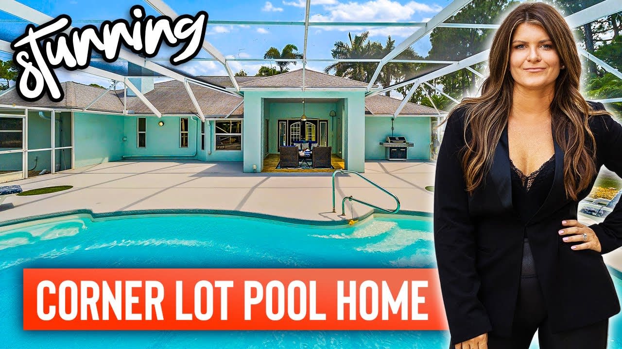 Tour This STUNNING Corner Lot Jupiter Farms Pool Home!