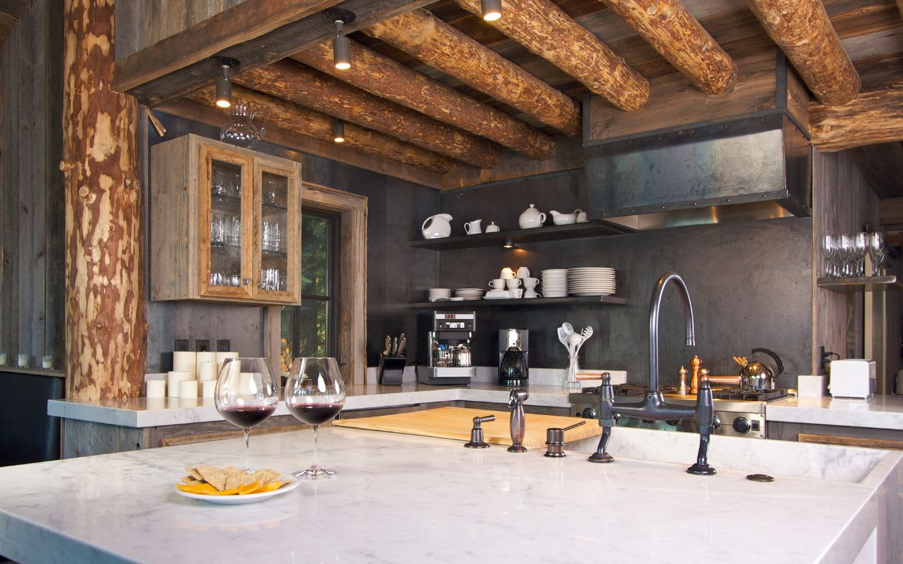 Rustic Cabin Kitchen
