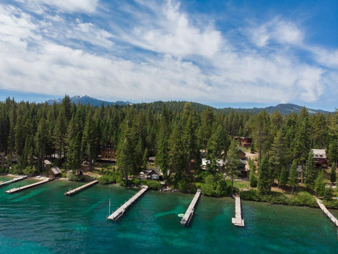 West Shore Lakefront With Private Pier & Buoy