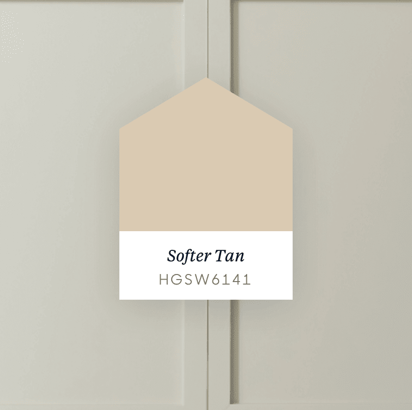 Softer Tan paint color swatch, code HGSW6141.