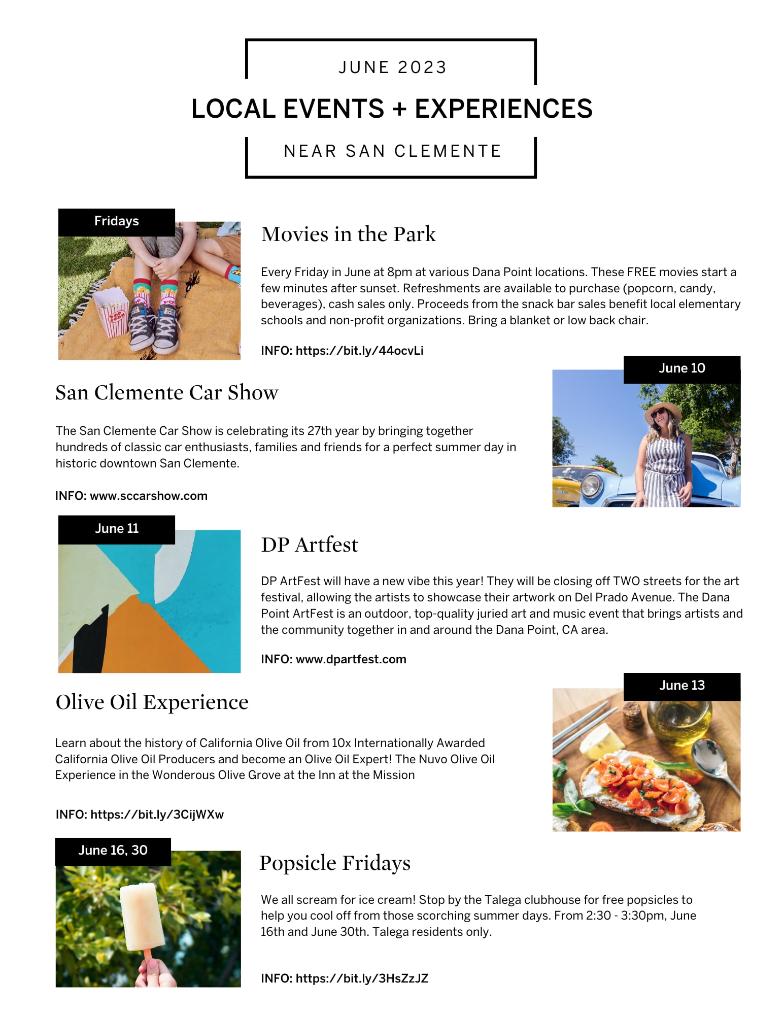 June Calendar of Events