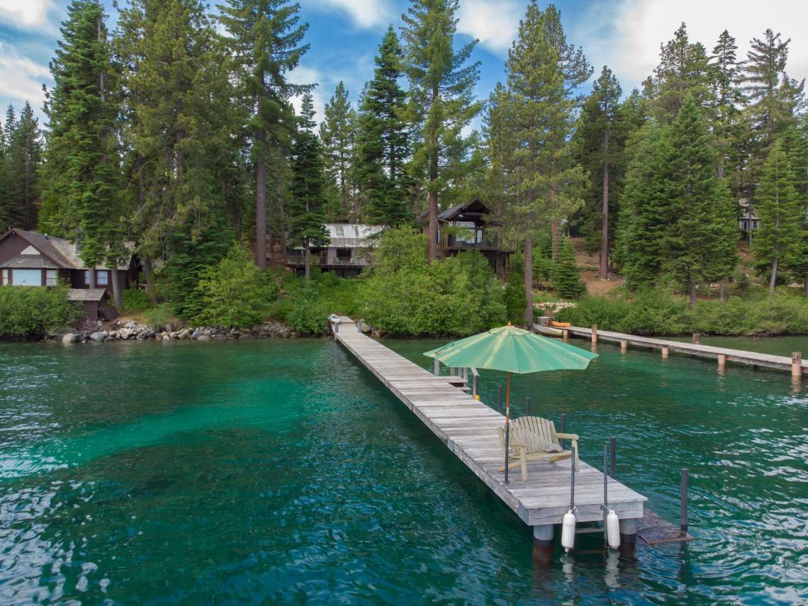 West Shore Lakefront With Private Pier & Buoy