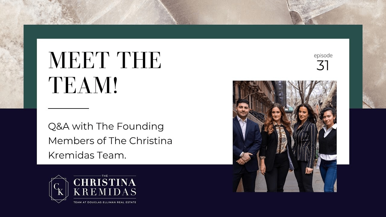 Introducing the Founding Members of The Christina Kremidas Team at Douglas Elliman RE