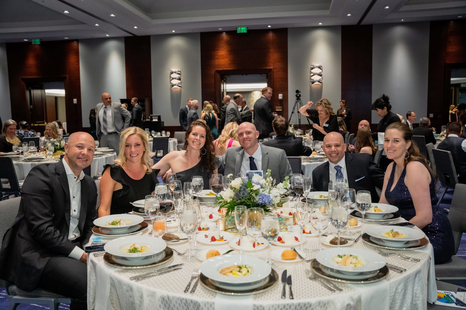 Nick Schossow, Belinda Schossow, Molly Petrelli, Michael Petrelli, Ben Schossow, Kelly Schossow at the Denver Dream on 3 Gala