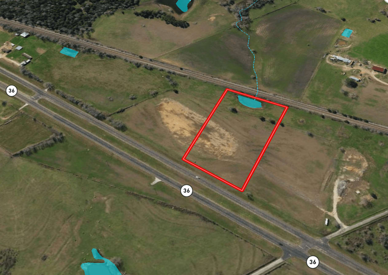 5.991-Acre Land with Scenic Pond on Highway 36 South, Brenham, TX - Tract 3