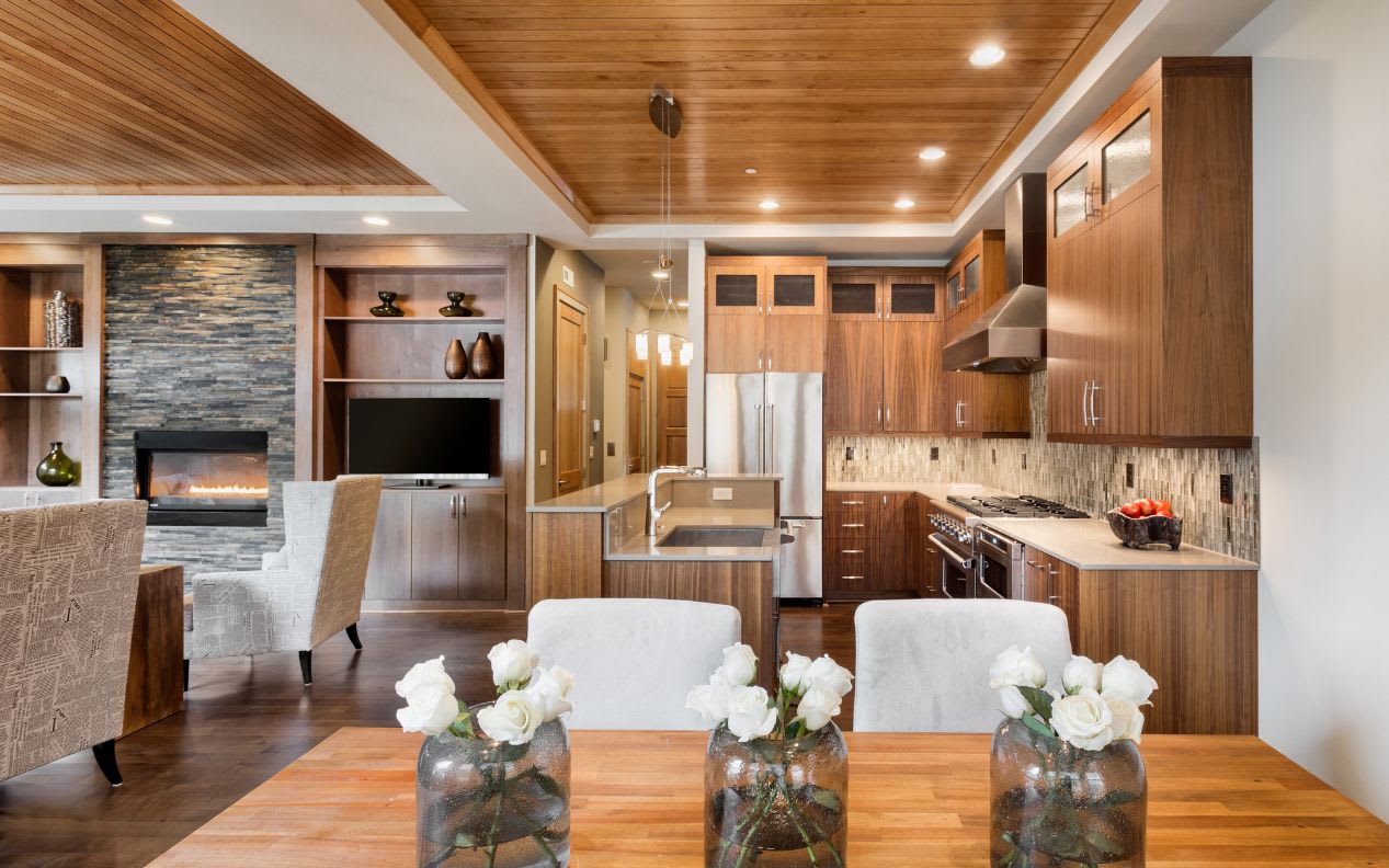 Beautiful home interior with open floor plan