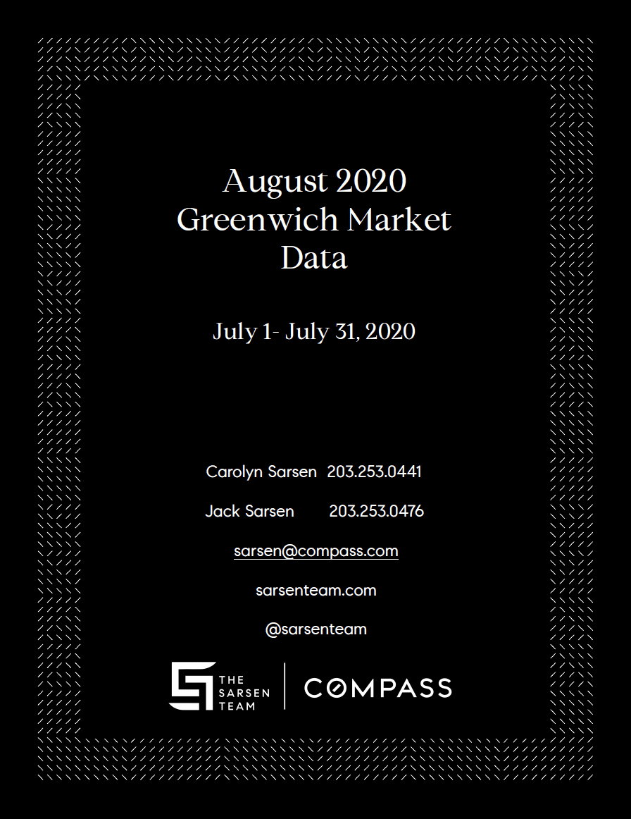 Sarsen Team August 2020 Greenwich Market Data