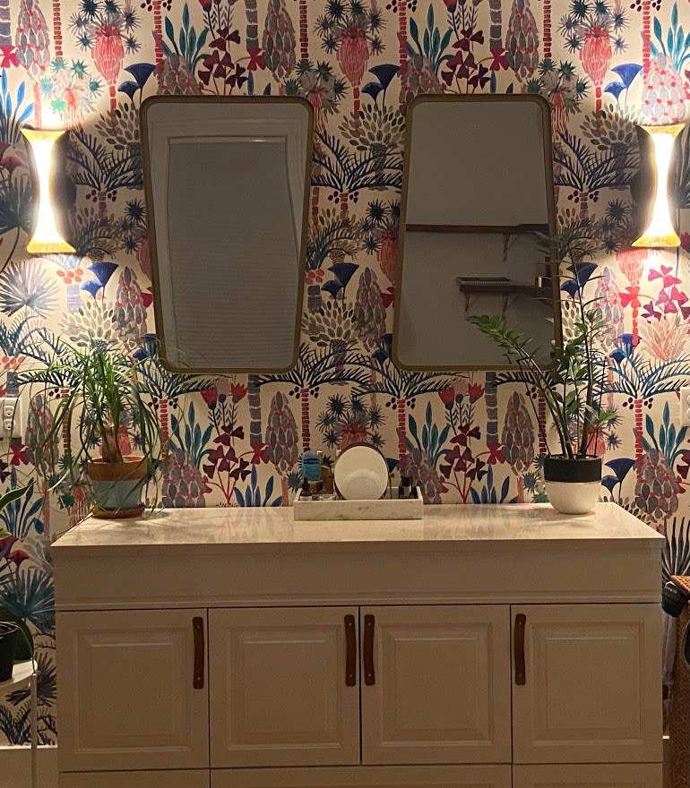 Vanity Wall From What Were 2 Closets