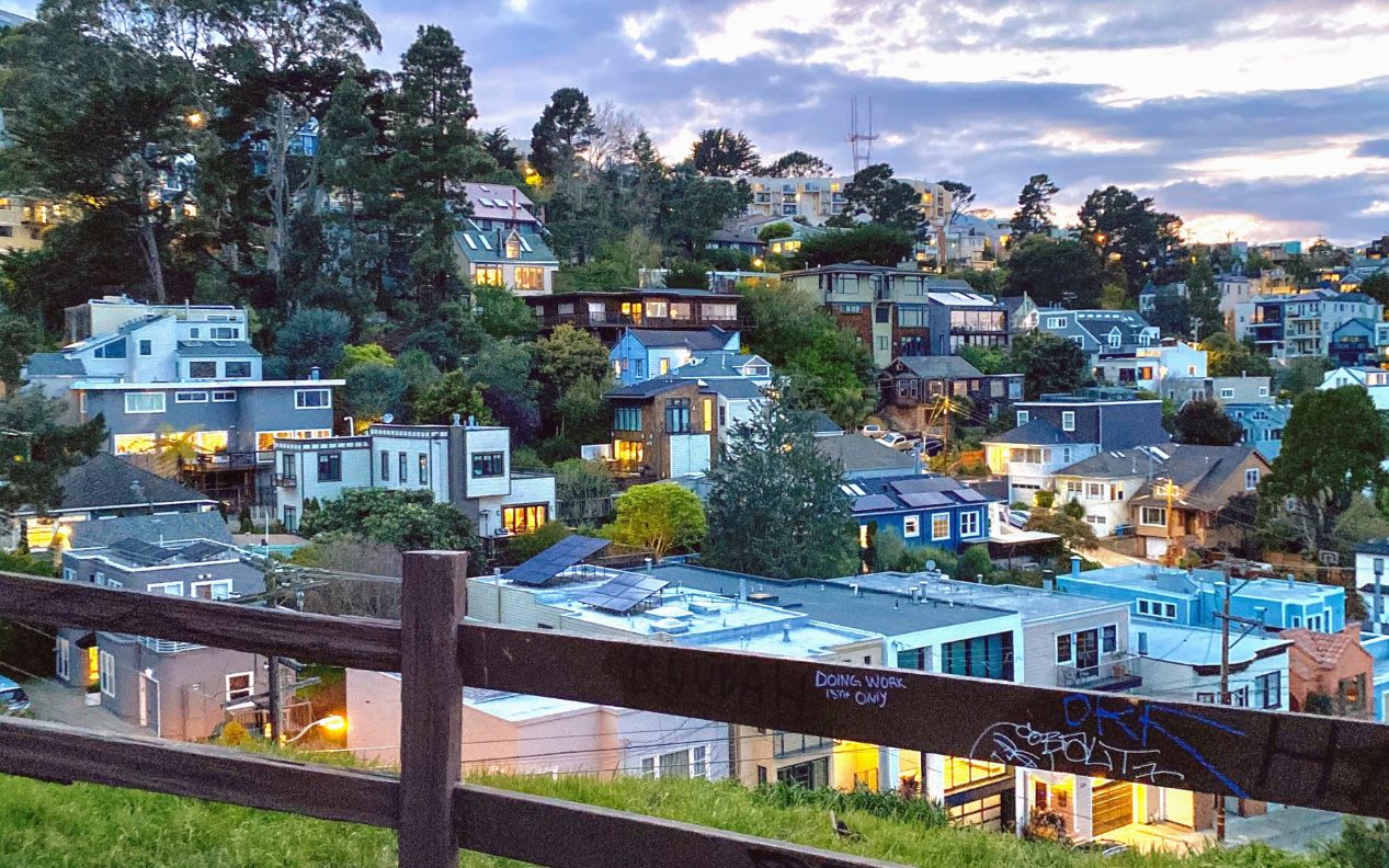 View of Noe Valley from Billy Goat Hill