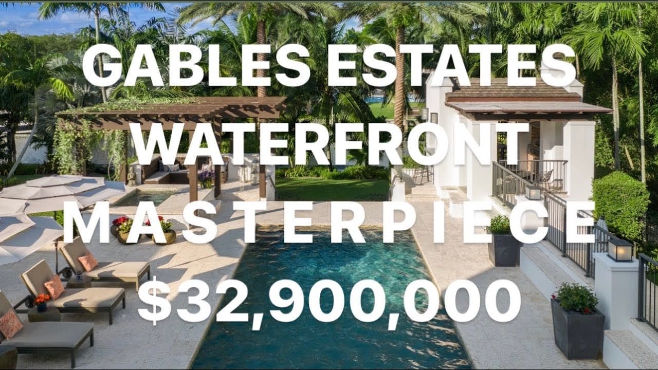 WATERFRONT MANSION in GABLES ESTATES