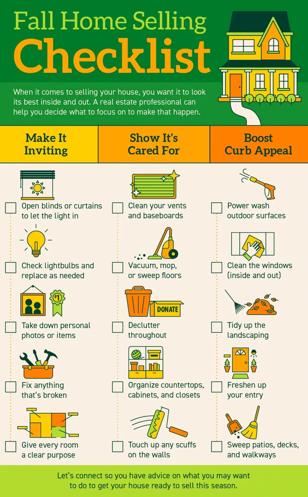 Shareable Infographic: New home checklist for clients