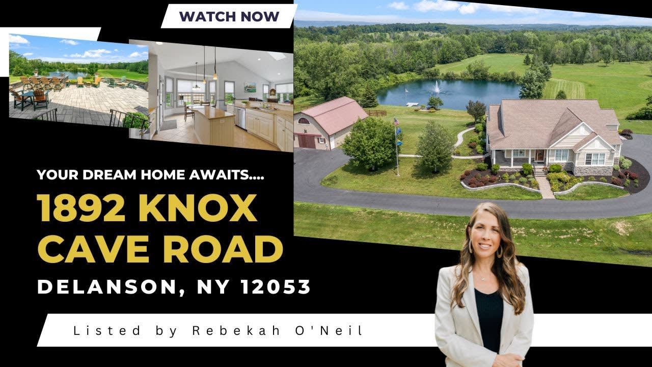 1892 Knox Cave Road Delanson, New York, 12053 -Ranch home on 23 acres ideal for horse enthusiasts