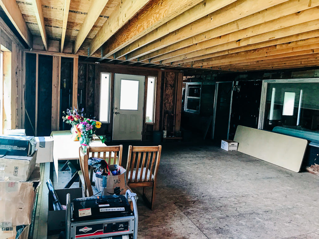 Home interior under construction