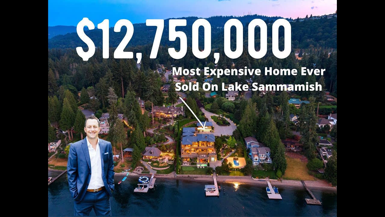 Most Expensive Home Sold On Lake Sammamish, $12,750,000