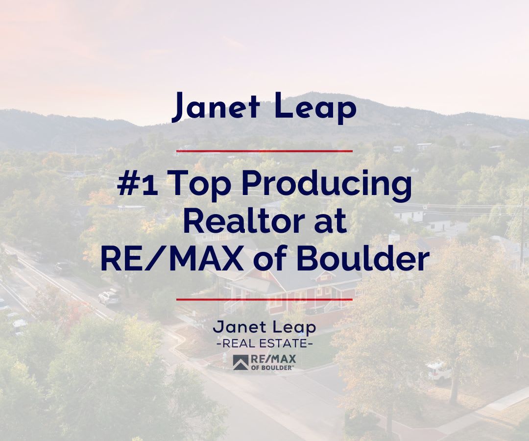 Proud To Be The #1 Top Producing Agent at RE/MAX of Boulder