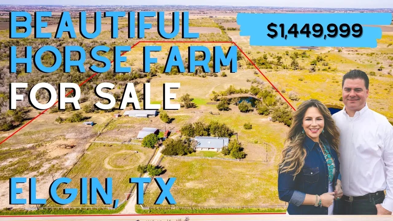 Gorgeous Rolling 38+ Acre Horse Farm or Cattle Ranch in Elgin, TX