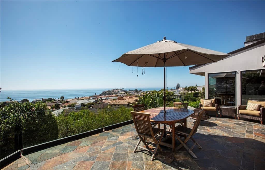 Ocean view patio in Emerald Bay overlooking the ocean