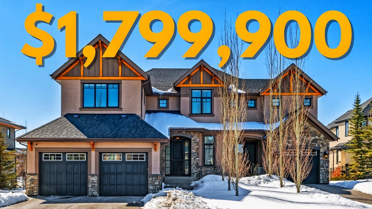 You Won't BELIEVE All The EXTRAS In This LUXURY $1,799,900 Home in Bearspaw's Watermark!