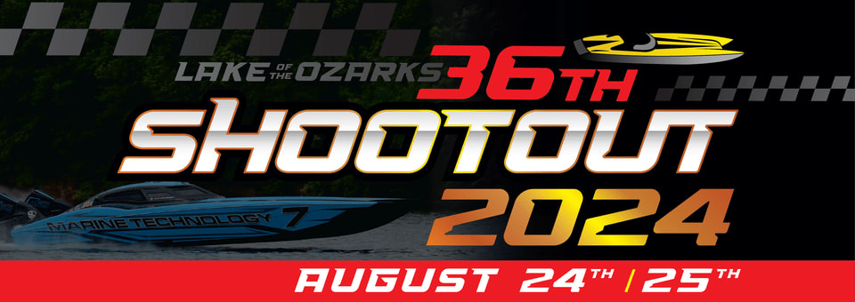 Banner for the 36th Lake of the Ozarks Shootout, August 24th and 25th, 2024.