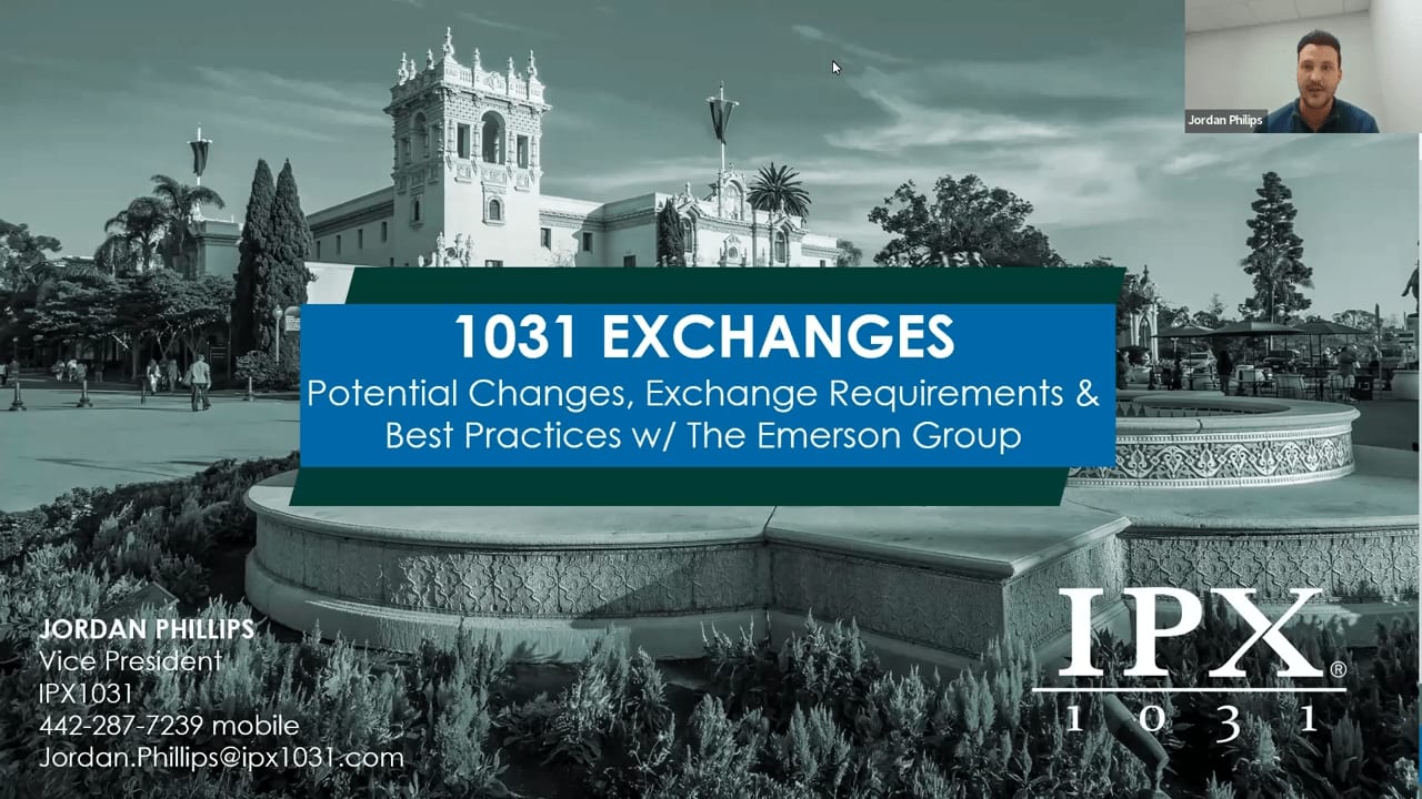 1031 Exchange and Updated Laws with Jordan Phillips