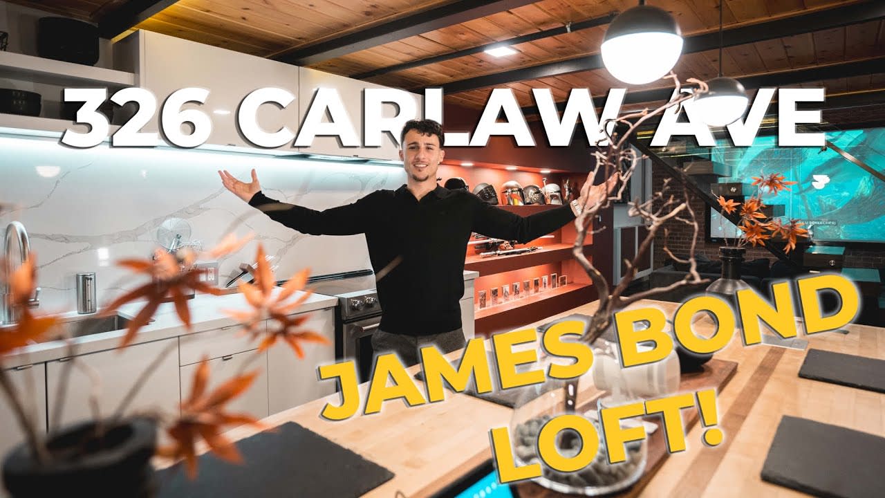 TOURING AN INSANE JAMES BOND STYLE LOFT CONDO!