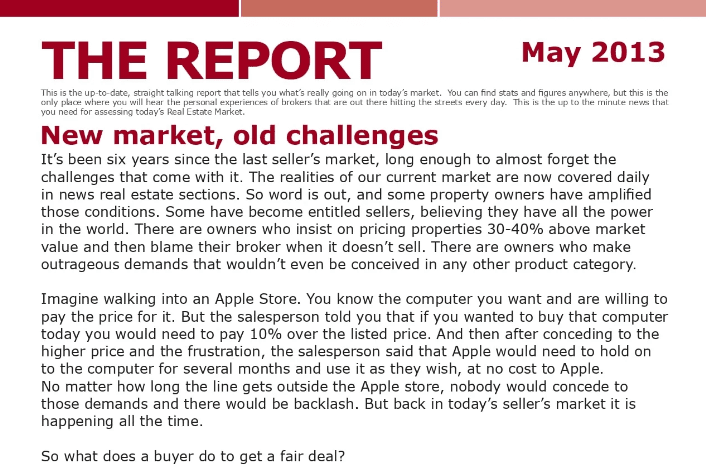 The Meier Report - May 2013