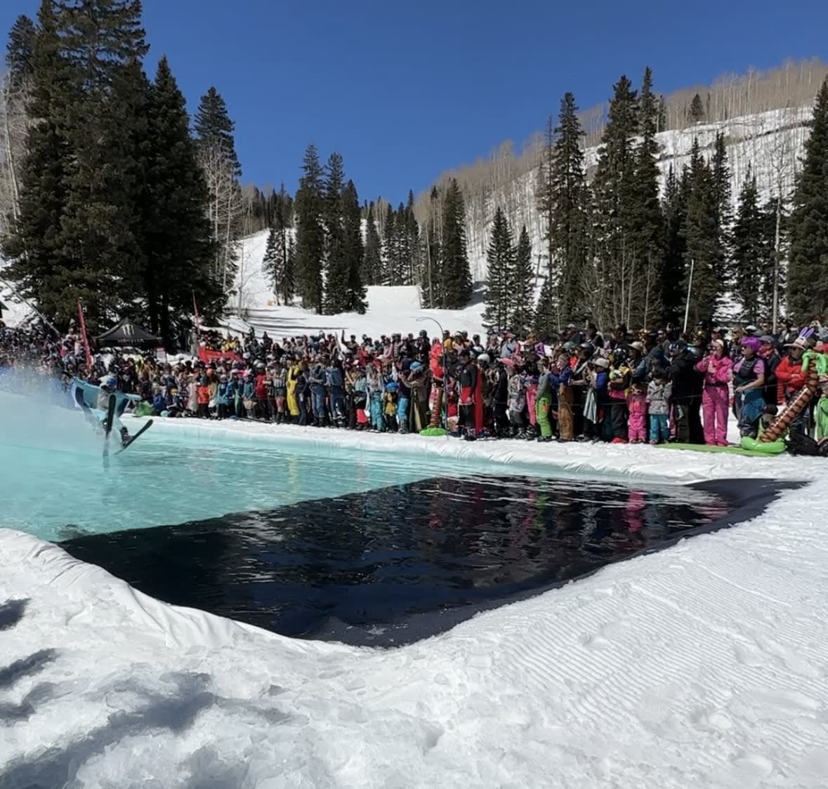 Pond Skimming at Purgatory Ski Resort