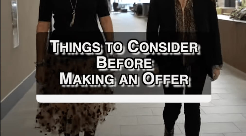 Things to consider before making an offer