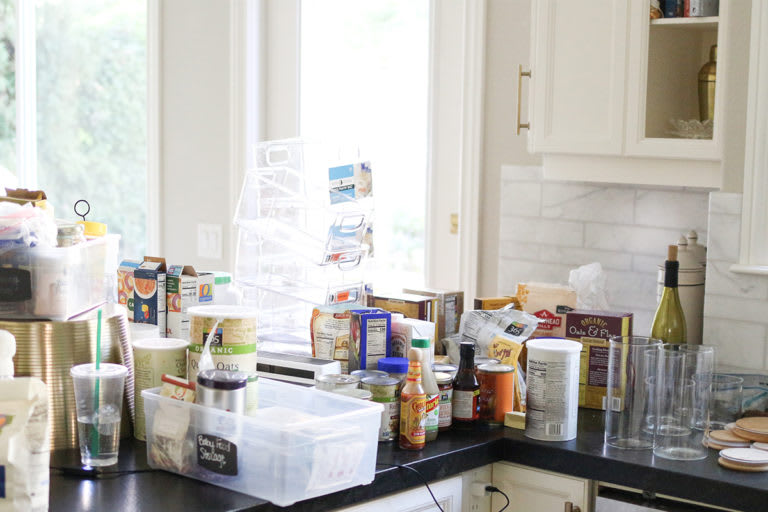 Pantry organization in progress