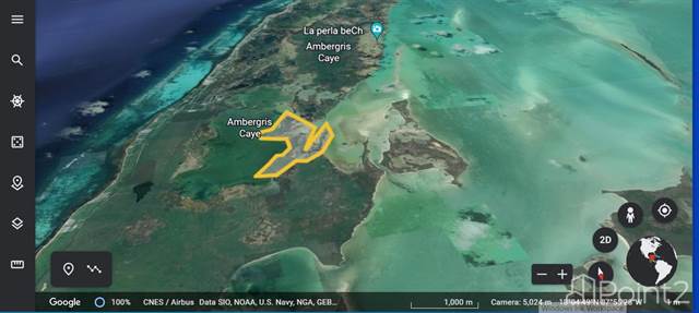 237 Acres Private Peninsular on Ambergris Caye With 6.5 Miles of Waterfrontage - North Cayo Frances