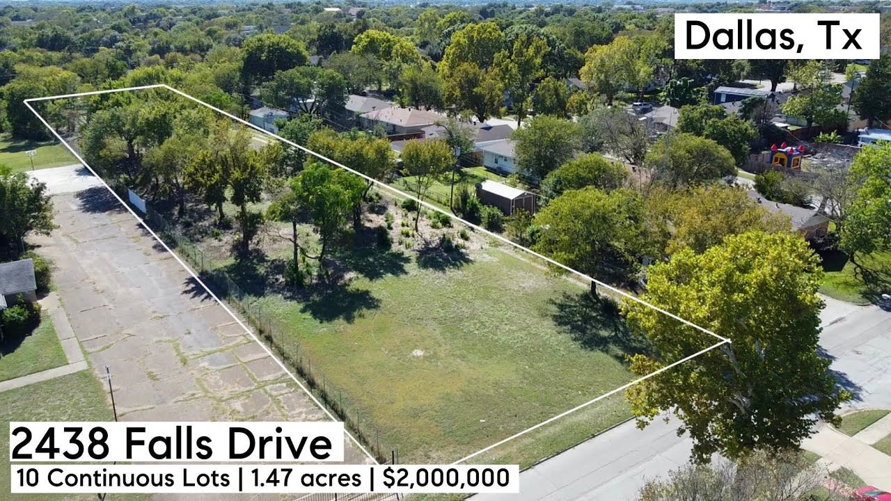 My Dallas Realtor | 10 Single Family Lots | 2438 Falls Drive