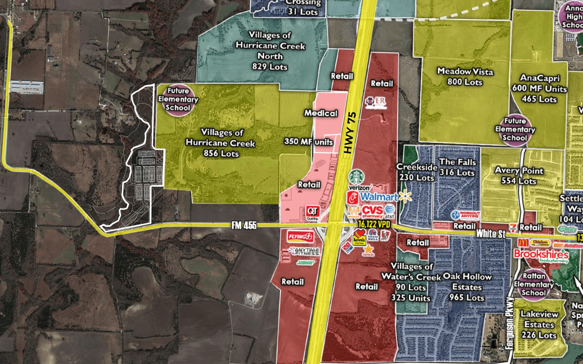 The Parks at Hurricane Creek LandVest Development Texas Real Estate