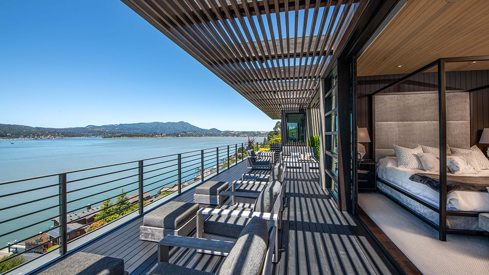 Another terrace, this one off the master suite.